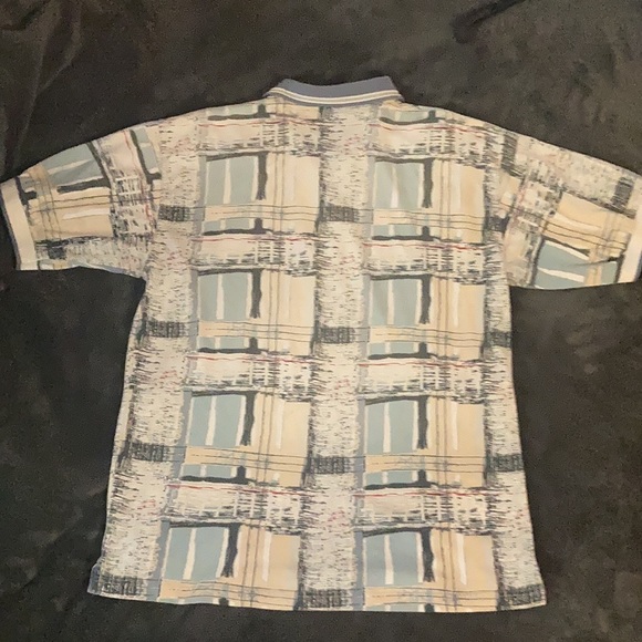 Greg Norman Collection multicolor abstract polo size Large - Picture 2 of 2